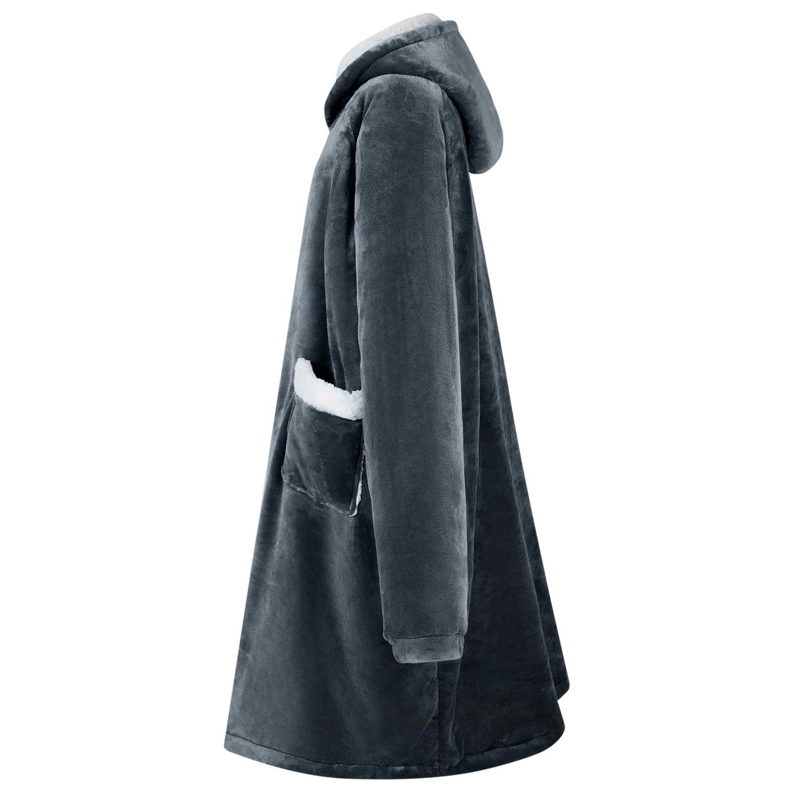 Decken-Hoodie Beige M Fleece und Flanell