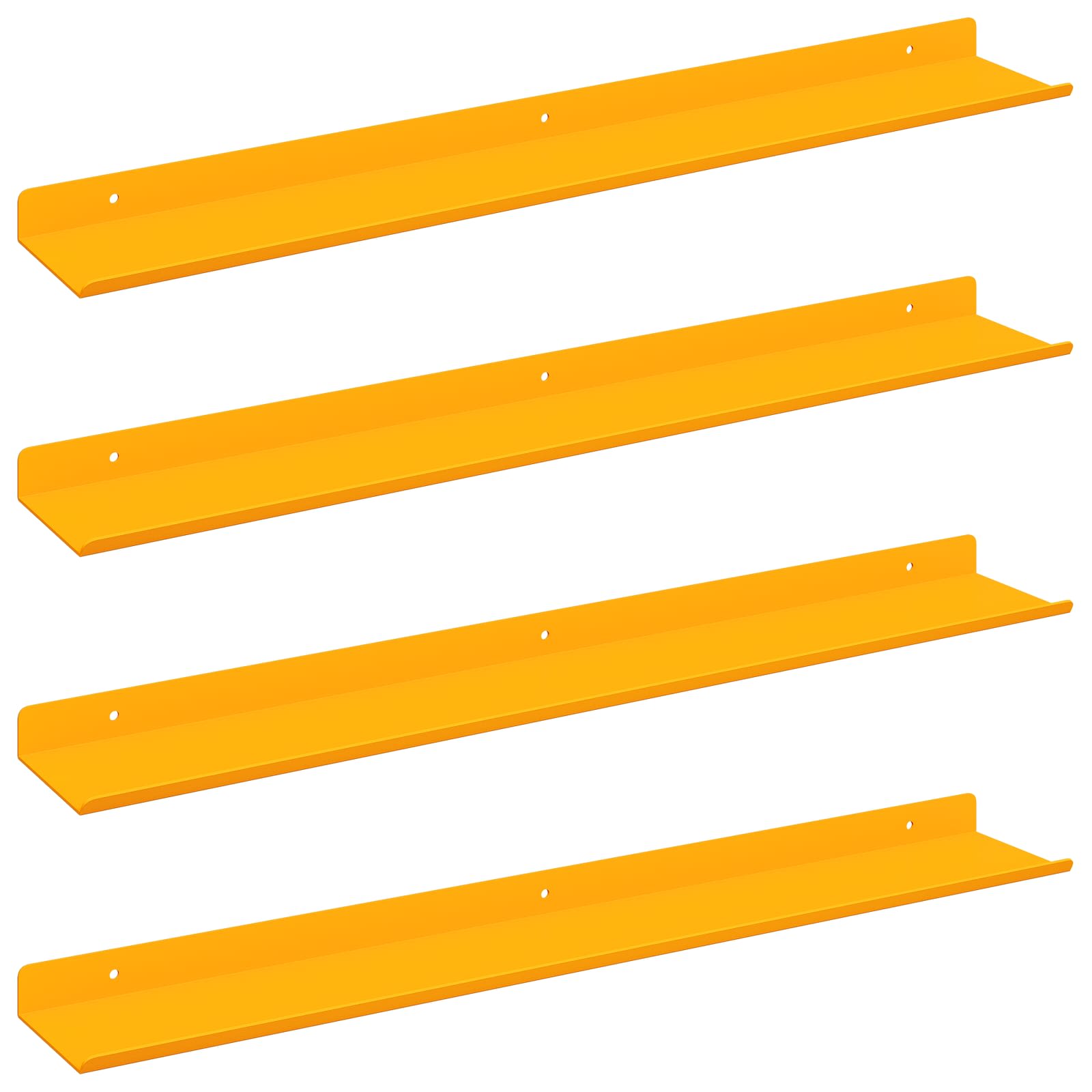 Schwebendes Regal 3 pcs Schwarz 40 x 9 x 2,5 cm Stahl