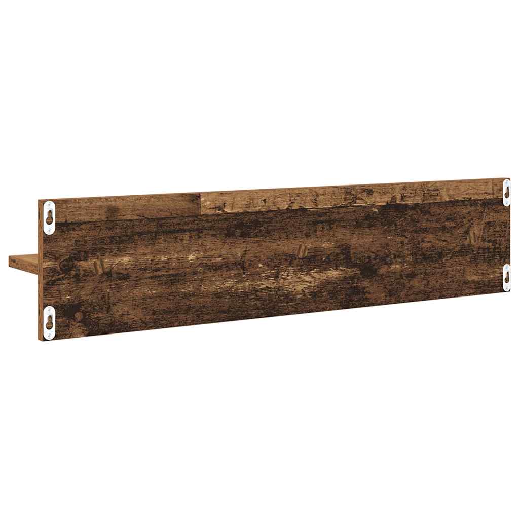 Wandregale 2 Stk. Weiß 80x11,5x18 cm Holzwerkstoff