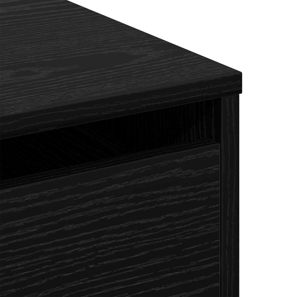 Schubladenschrank Schwarz Eichen-Optik 41 x 40 x 58 cm
