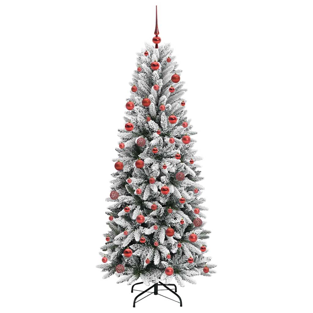 Künstlicher Weihnachtsbaum mit 150 LEDs mit Ständer Weiß 120 cm