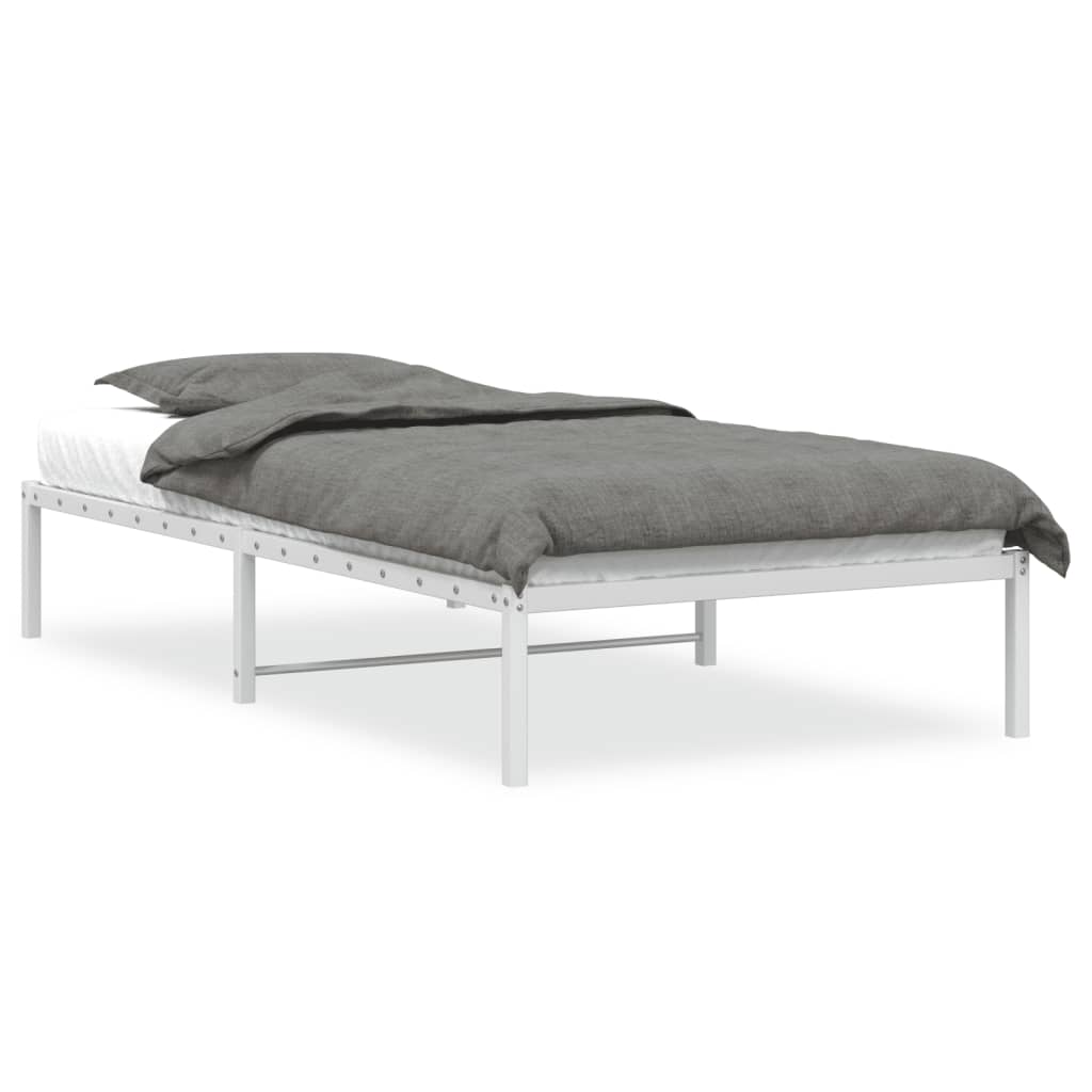 Bettgestell Metall Schwarz 75x190 cm