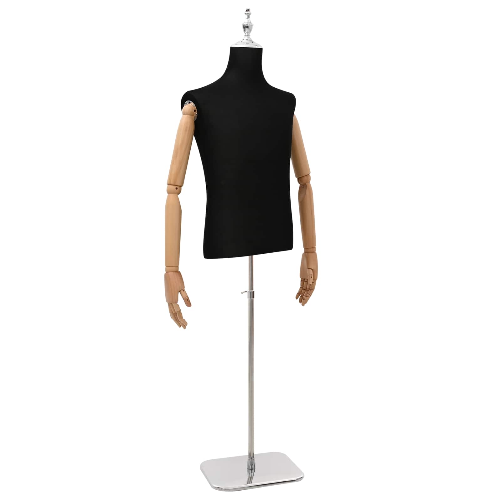 Verstellbare Mannequin 165-213 cm mit Fuß Weiblich PP Weiß