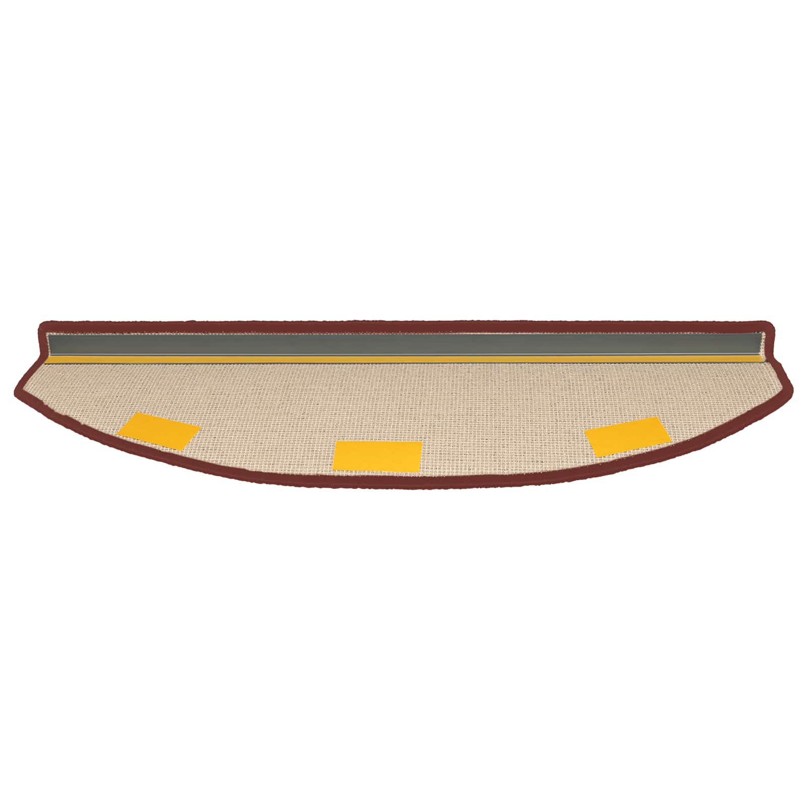 Stufenmatten 15 Stk. 56x17x3 cm Anthrazit Halbrund