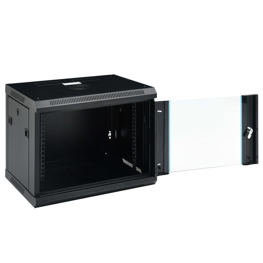 Netzwerkschrank mit Speicher Grau 60 x 45 x 28 cm Stahl