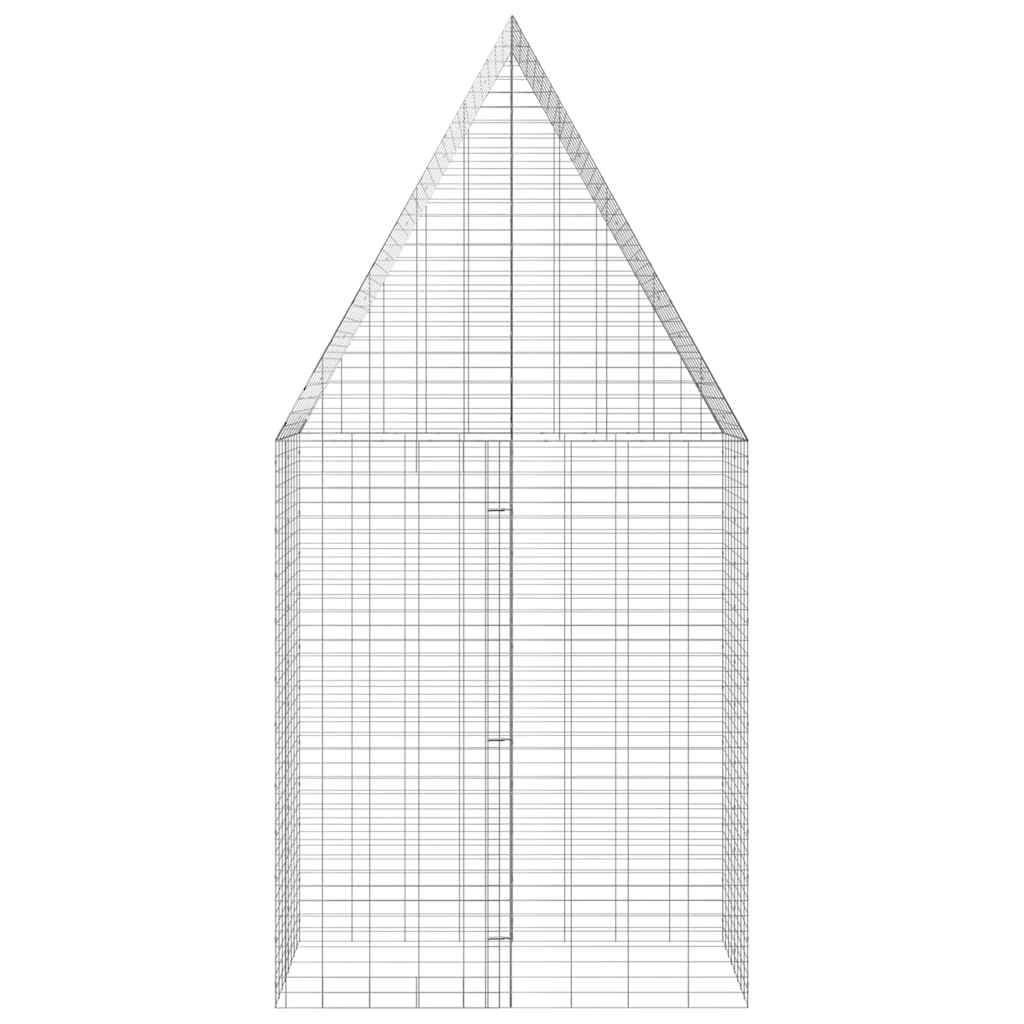 Hühnerkäfig 2 pcs Silber 600 x 100 x 210 cm Verzinkter Stahl