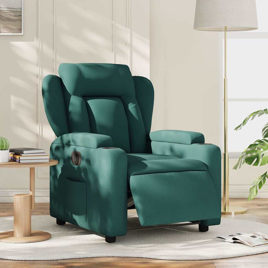 Relaxsessel Elektrisch Hellgrau Stoff