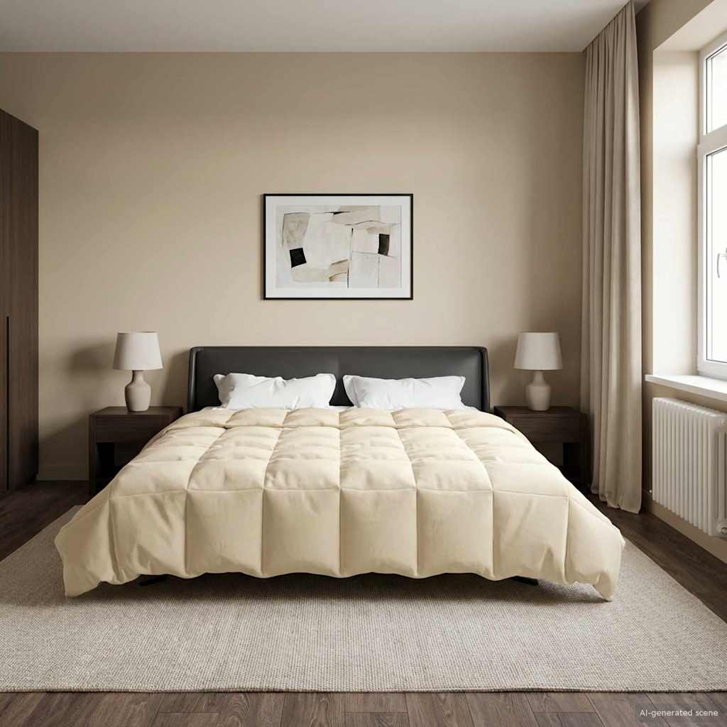 Ganzjahresbettdecke Anthrazit 135 x 200 cm Mikrofaser