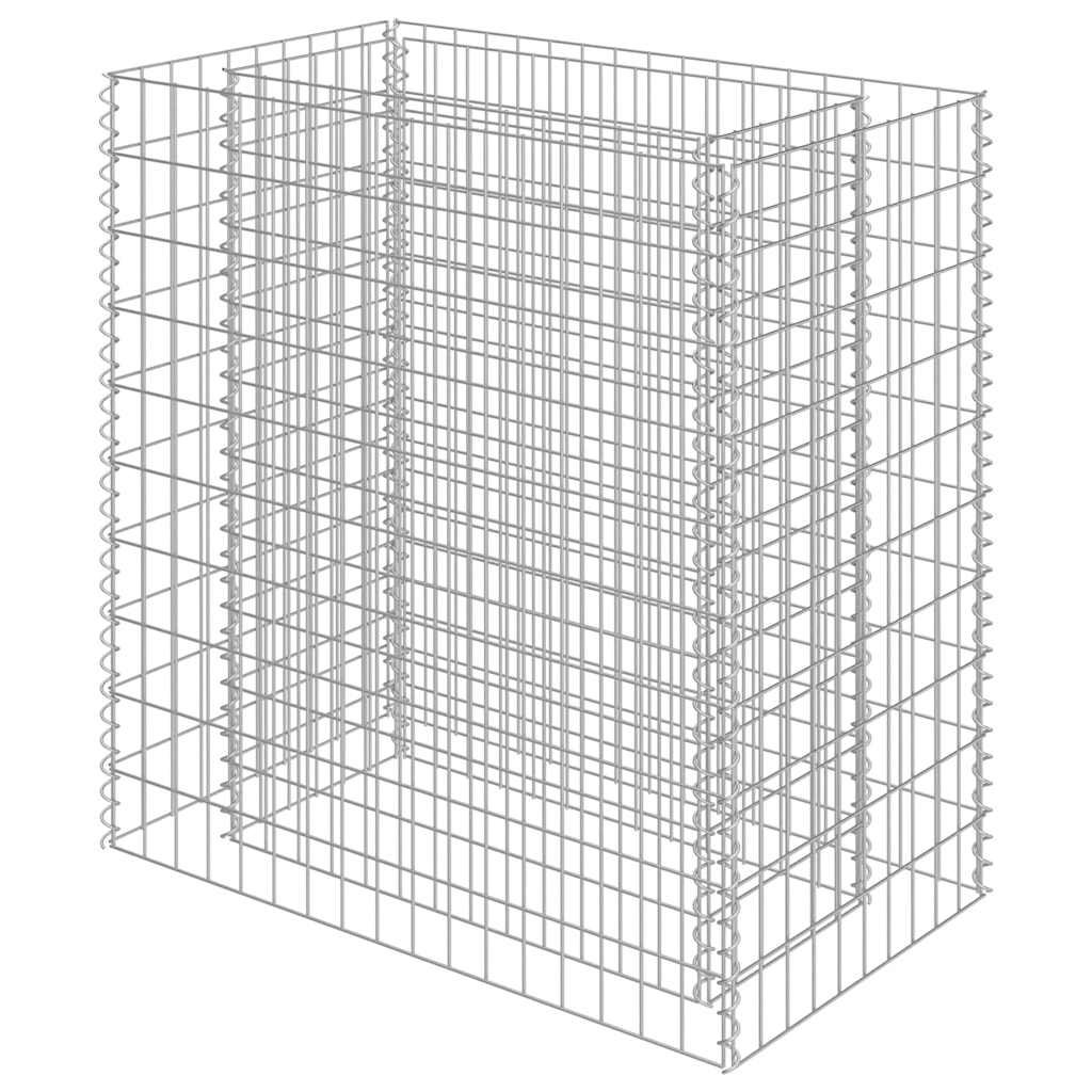 Gabionen-Hochbeet Verzinkter Stahl 450×90×100 cm