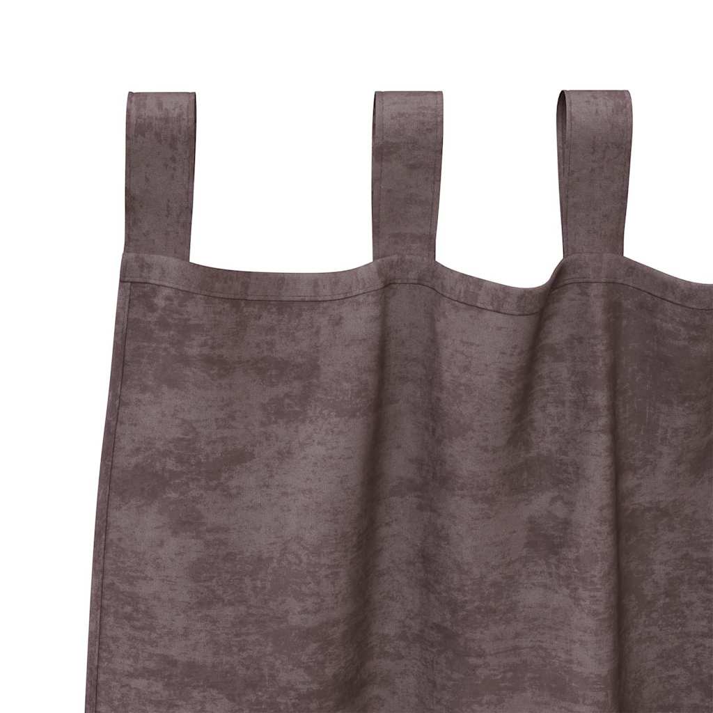Samtvorhänge mit Vorhängen 2 pcs Weinrot 140 x 140 cm Samt
