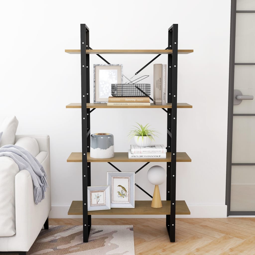 Bücherregal 2 Fächer Weiß 80x30x70 cm Holzwerkstoff