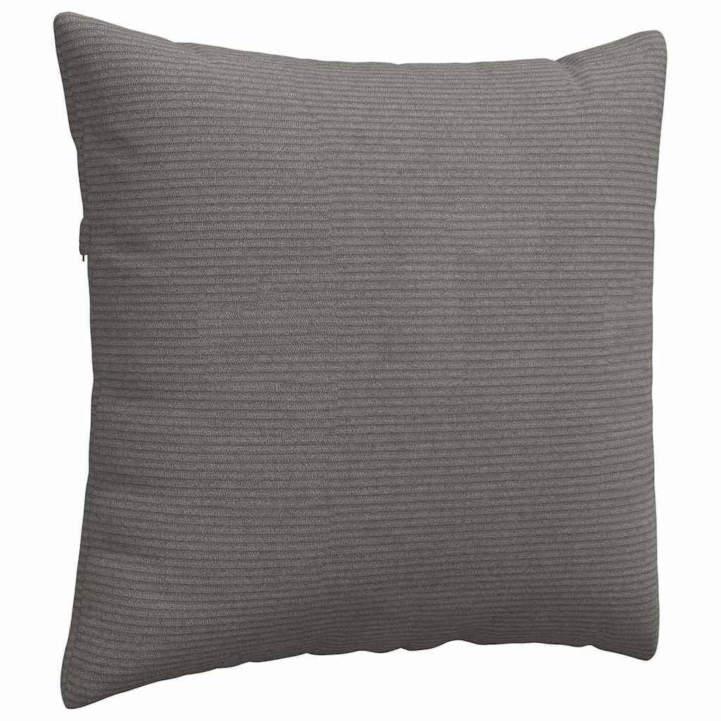 Sofakissen 2 Stück Hellgrau 50 x 30 cm Cordstoff