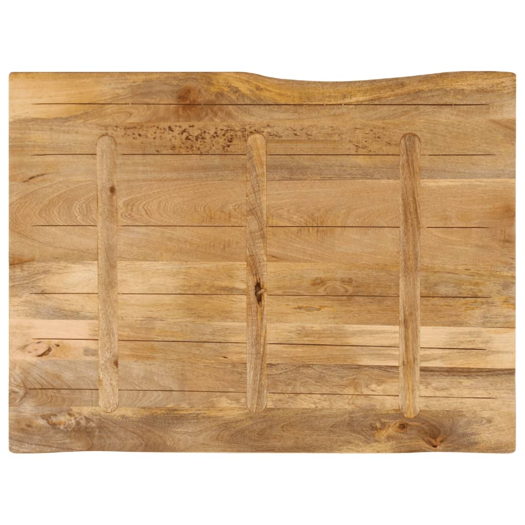 Tischplatte 40x40x2,5 cm Rechteckig Massivholz Akazie Baumkante