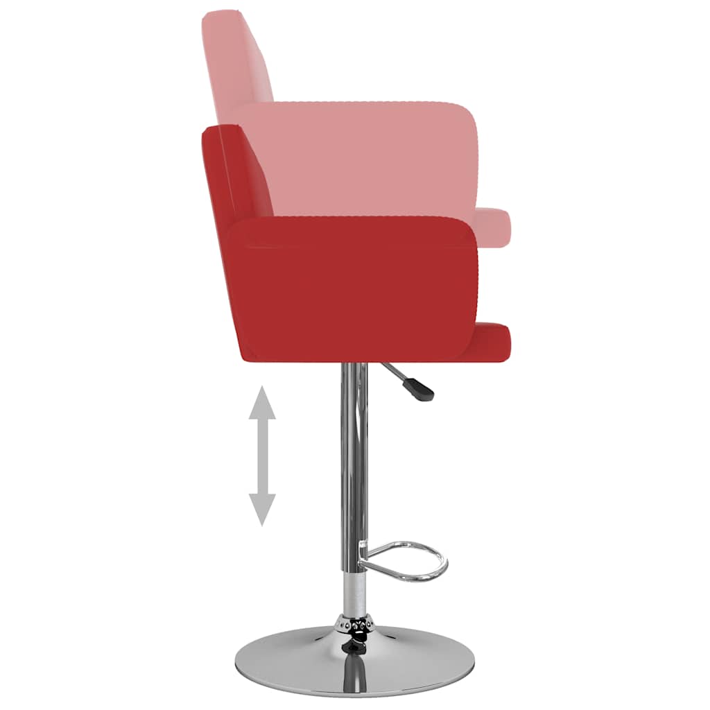 Barhocker 2 Stk. Weiß Kunstleder