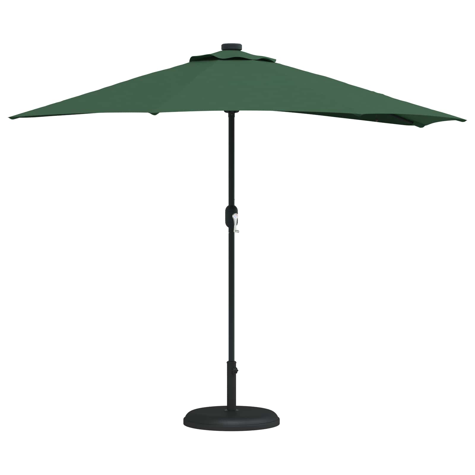 Garten-Sonnenschirm Sand 294 x 150 x 224 cm Polyester und Stahl