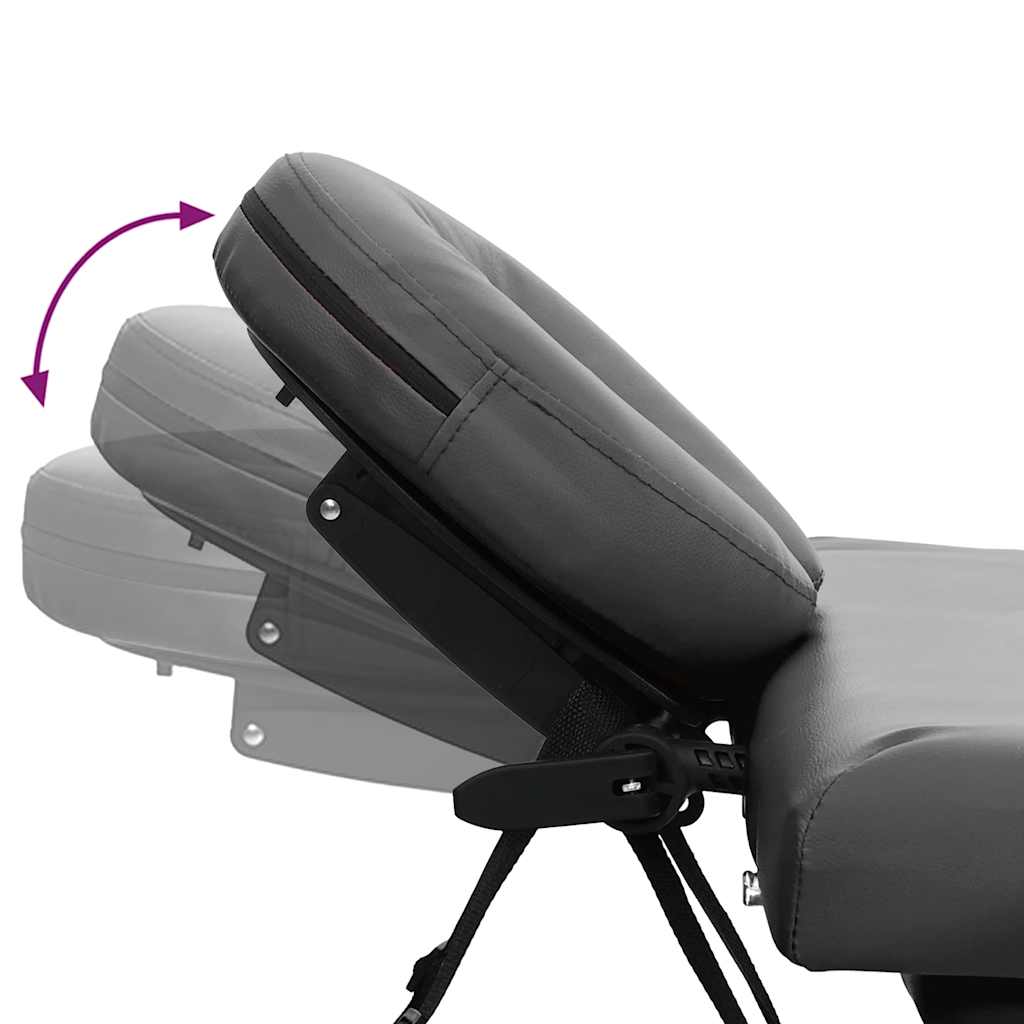 Massagetisch mit Aluminiumrahmen, faltbar 4 Zonen Blau