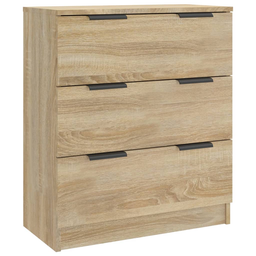 3-tlg. Sideboards Weiß Holzwerkstoff