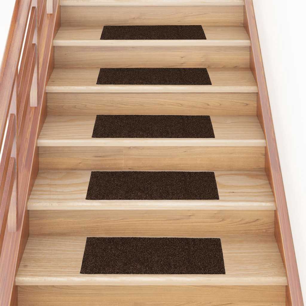 Stufenmatten Selbstklebend 15 Stk. 60x25 cm Hellbraun Rechteckig