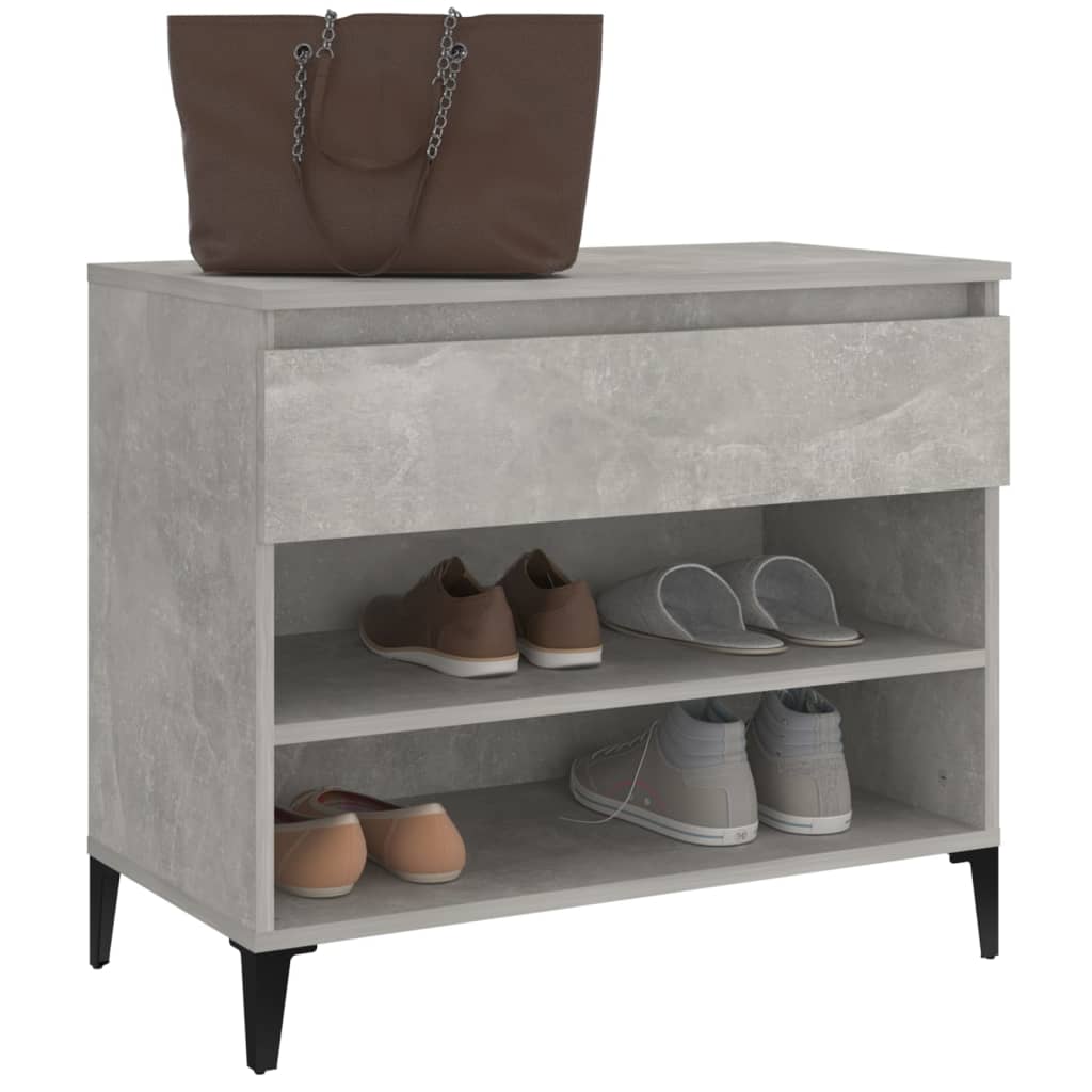 Schuhregal Weiß 70x36x60 cm Holzwerkstoff