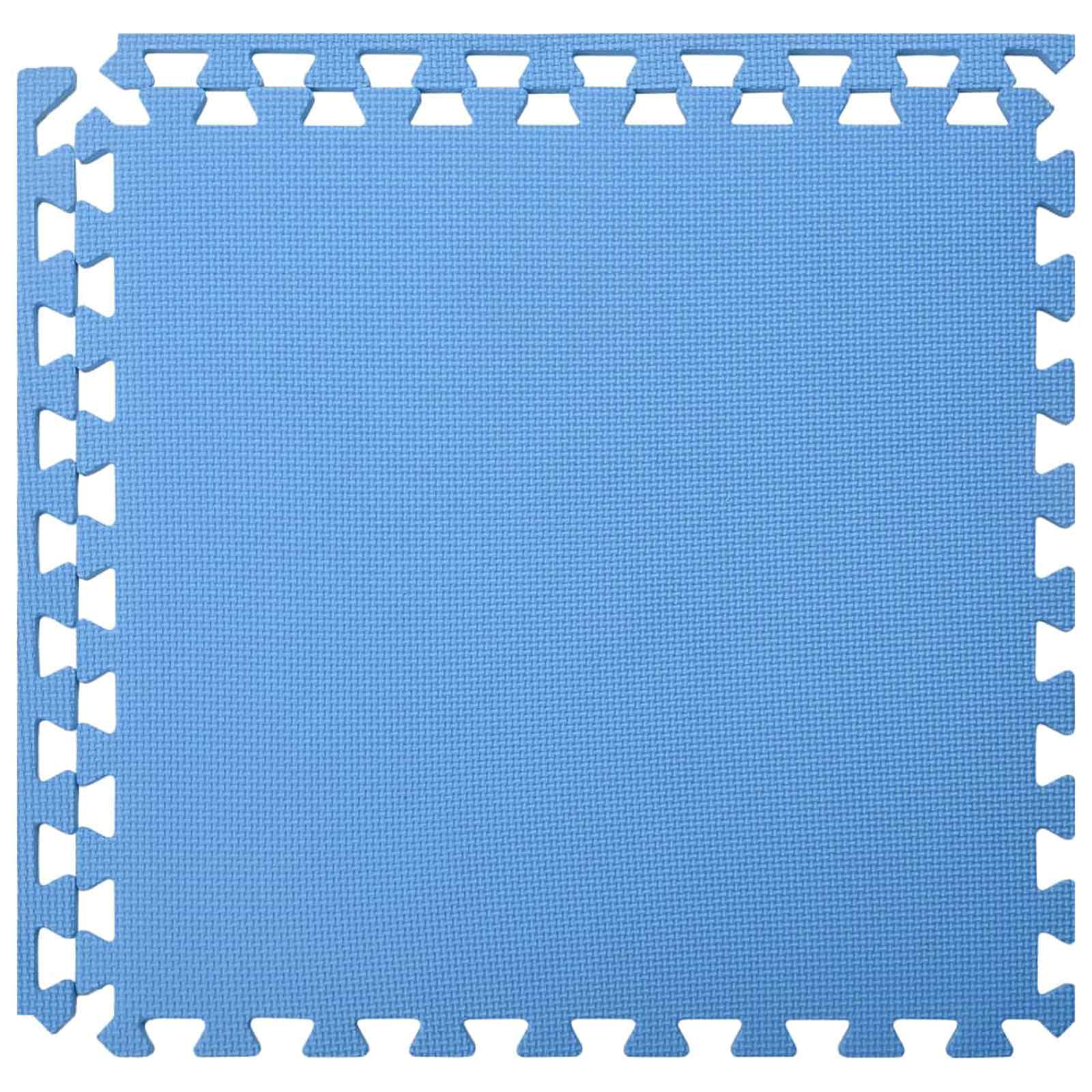 Pool Bodenteppich 6 pcs Schwarz 2,16 ㎡ EVA-Schaum