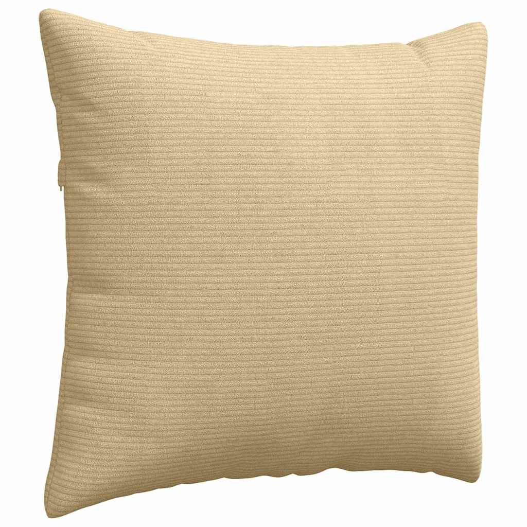 Sofakissen 2 Stück Hellgrau 50 x 30 cm Cordstoff