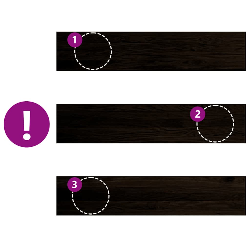 Treppenstufen 4 Stk. Unbehandelt 70x25x2 cm Massivholz Eiche