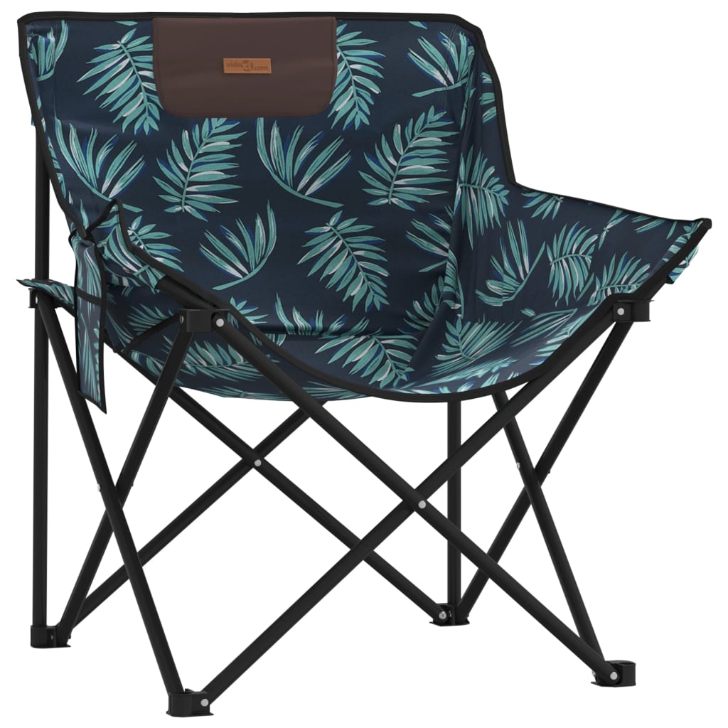 Campingstühle 2 Stk. mit Tasche Klappbar Schwarz