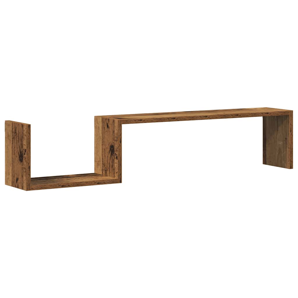 Wandregale 2 Stk. Weiß 100x15x20 cm Holzwerkstoff