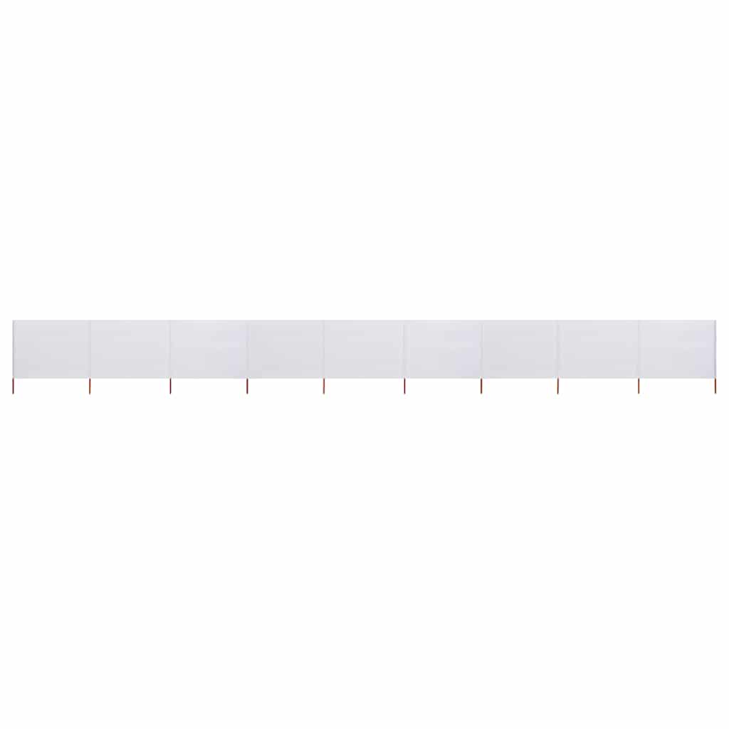 3-teiliges Windschutzgewebe 400 x 120 cm Weiß