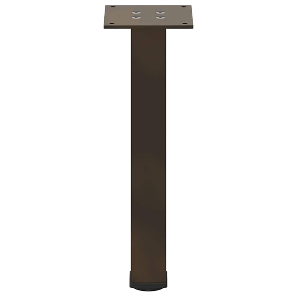 Bartischbeine 4 Stk. Schwarz 100-102 cm Stahl