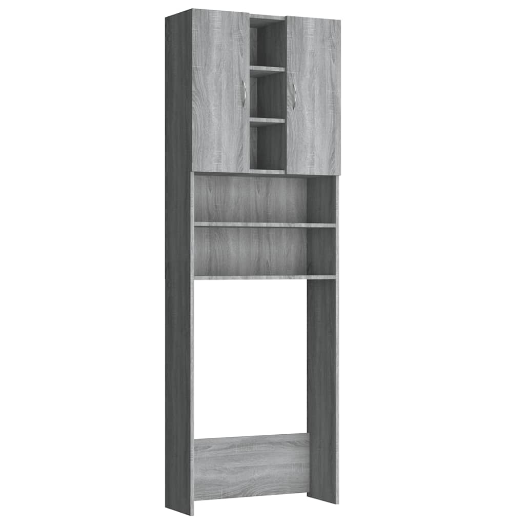 Waschmaschinenschrank Weiß 64x25,5x190 cm