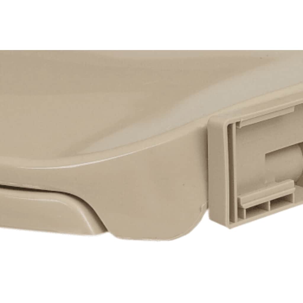 Toilettensitz mit Absenkautomatik Hellgrau Oval