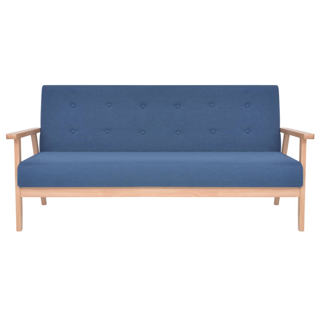 2-Sitzer-Sofa Stoff Hellgrau