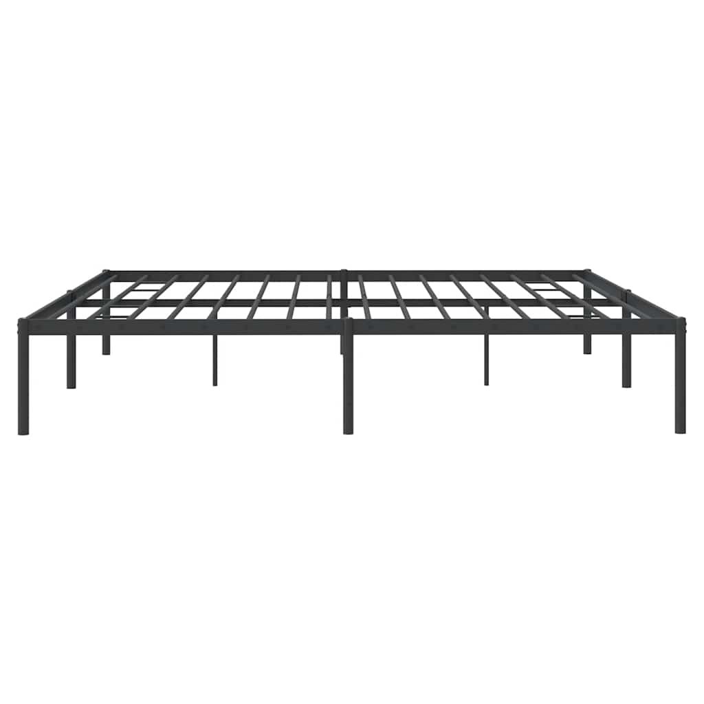 Bettgestell Metall Schwarz 75x190 cm