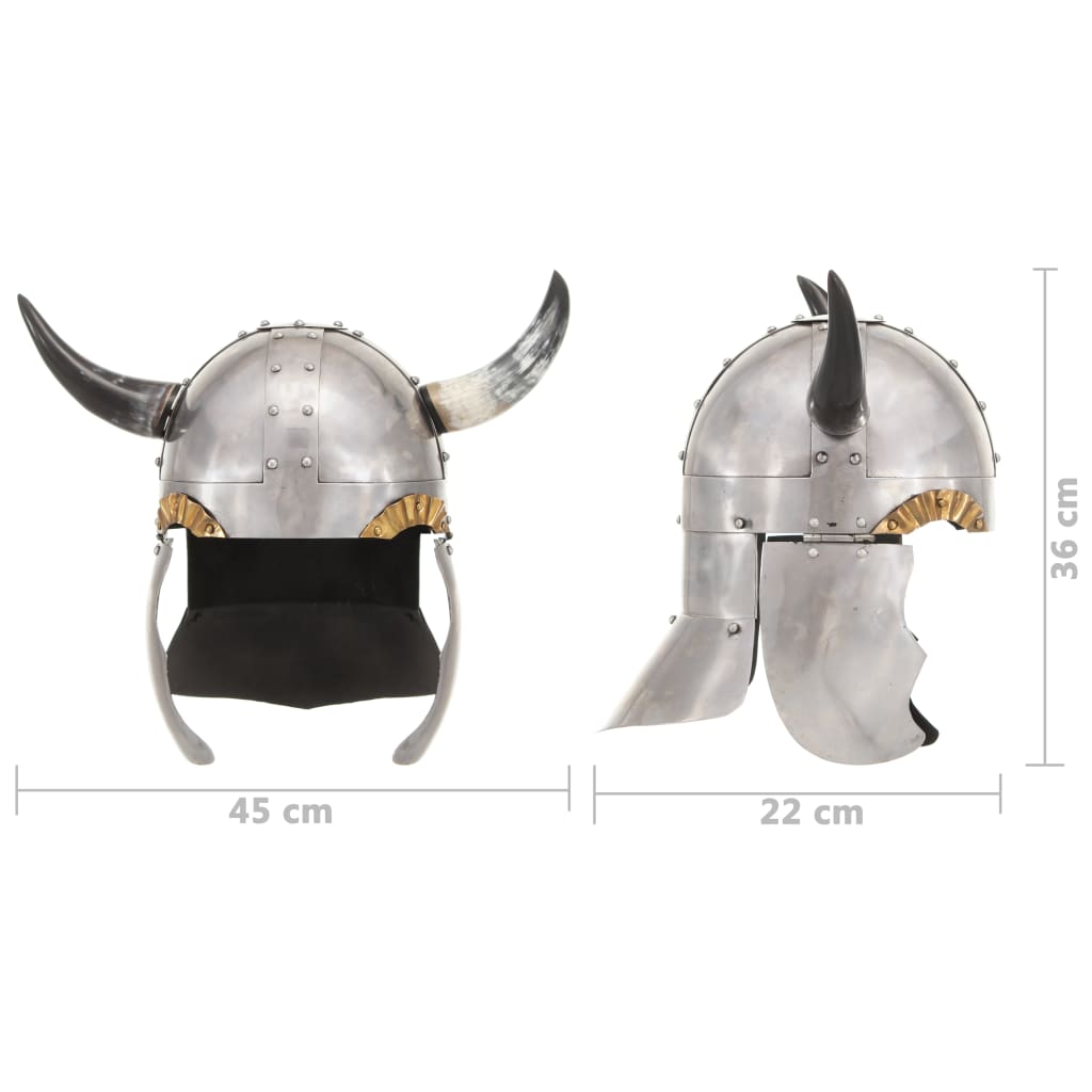 Preußische Pickelhaube Antik Replik für LARP Schwarz Stahl