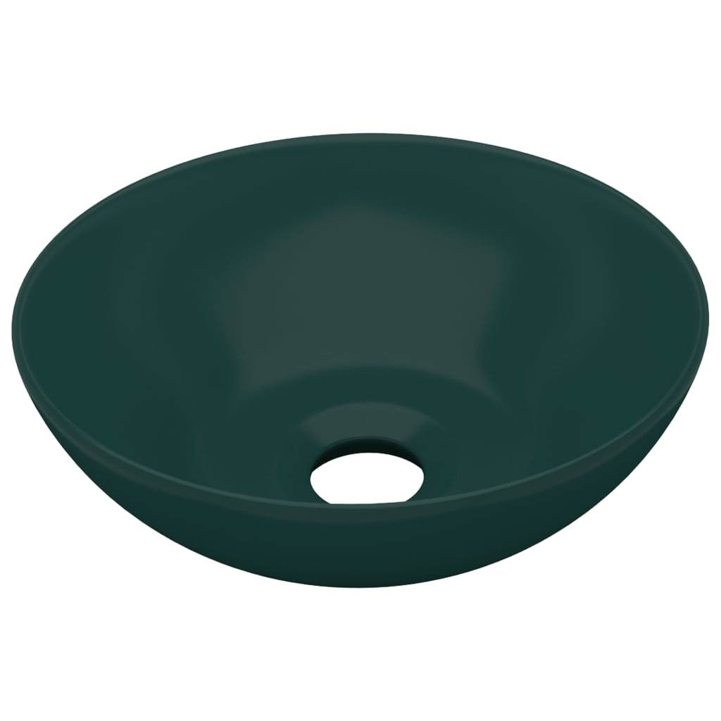 Waschbecken 28 x 10 cm Keramik Silbern