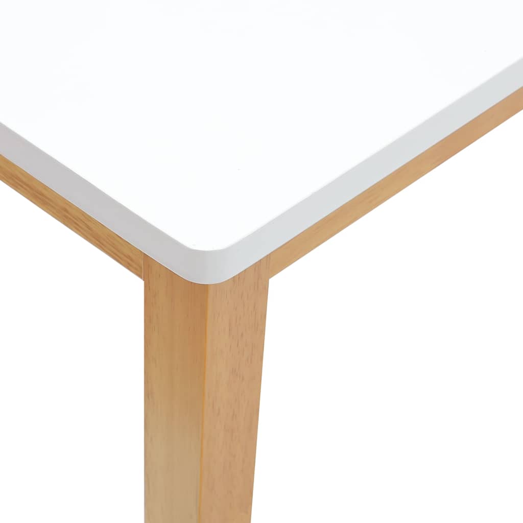 Bank 110 cm Braun Massivholz Gummibaum