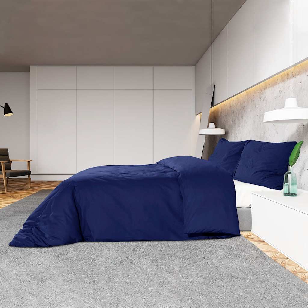 Bettwäsche-Set Anthrazit 140x200 cm Leichte Mikrofaser