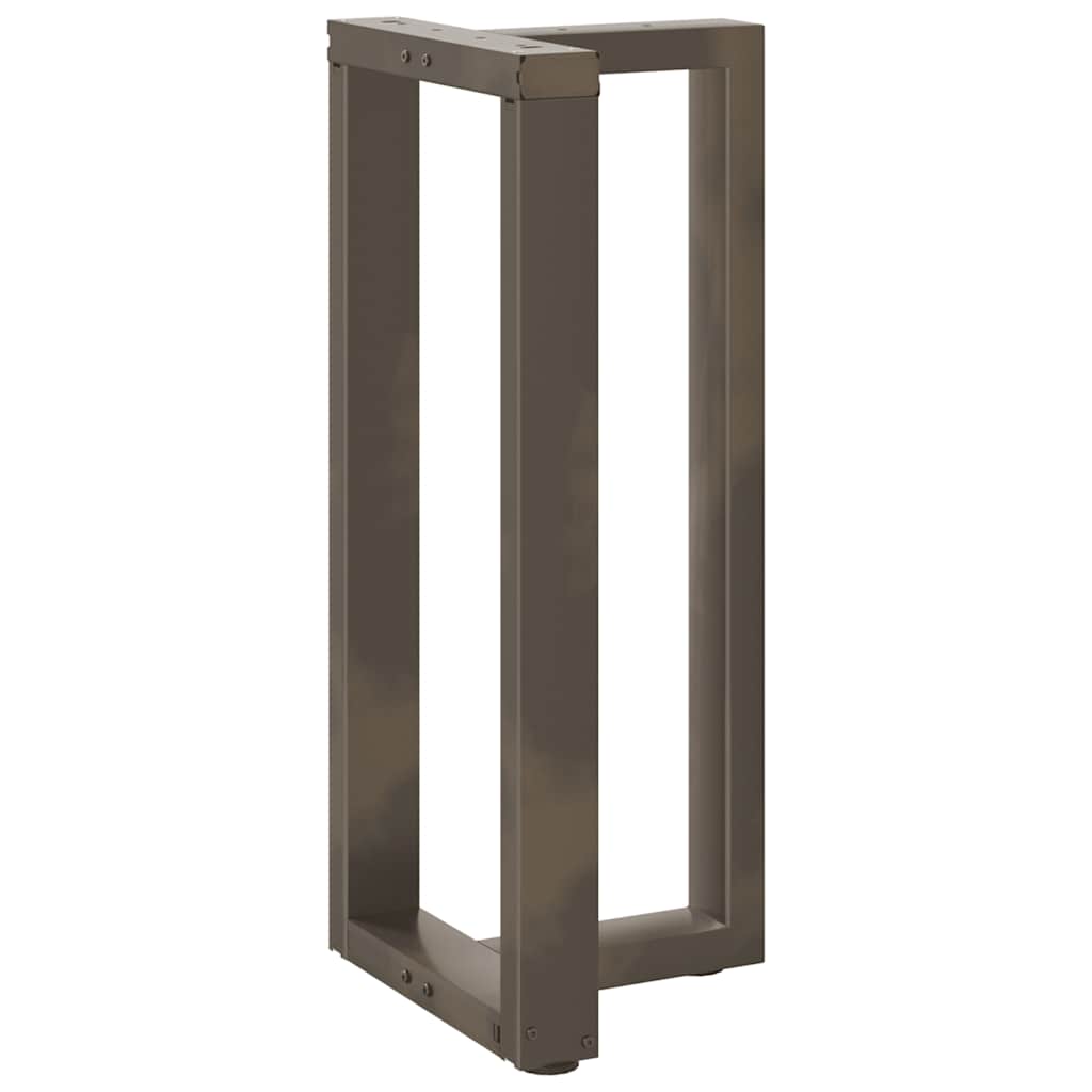 Couchtischbeine T-Form 2 Stk. Schwarz 30x25x(30-31) cm Stahl
