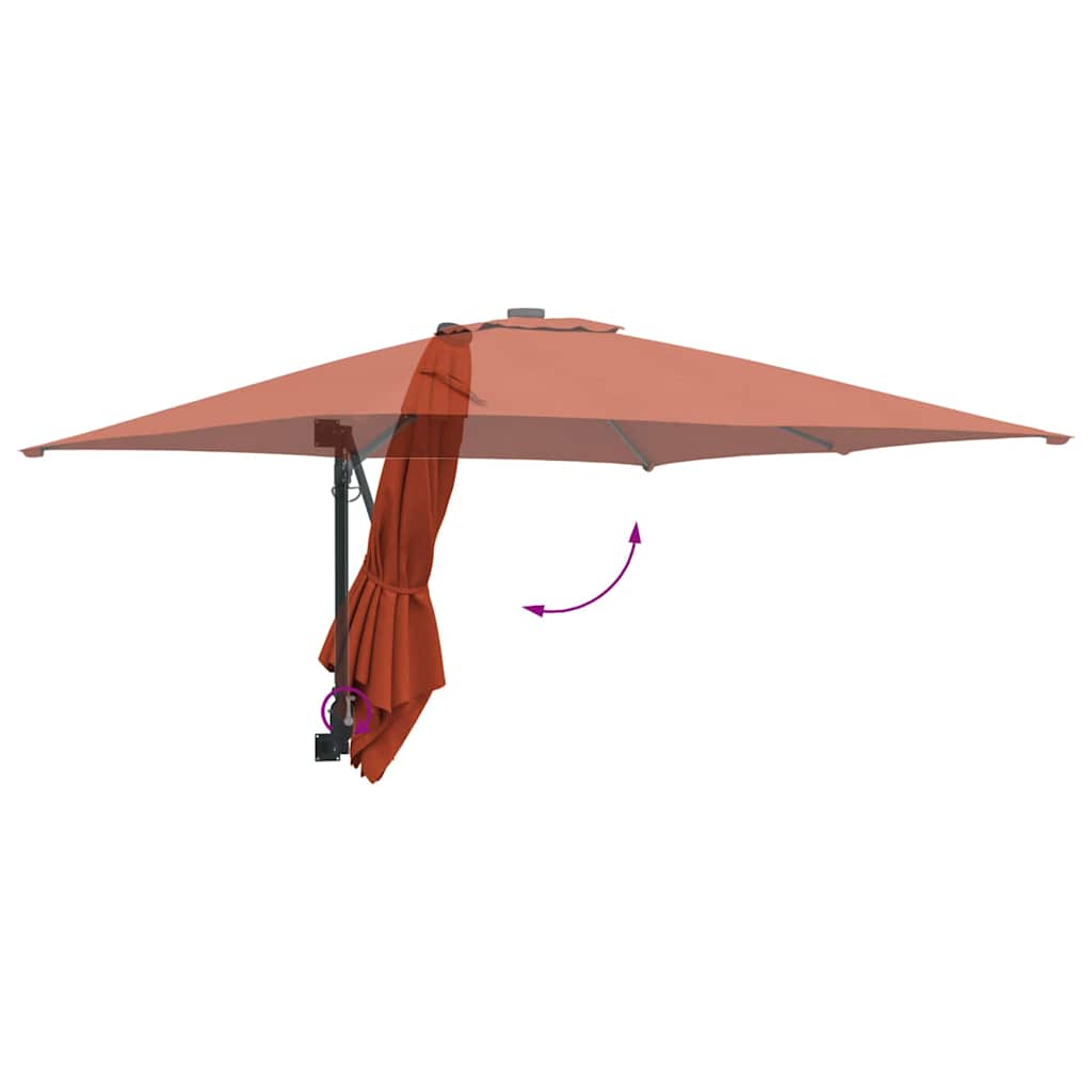 Garten-Sonnenschirm Sand 248,5 x 247,5 x 160 cm
