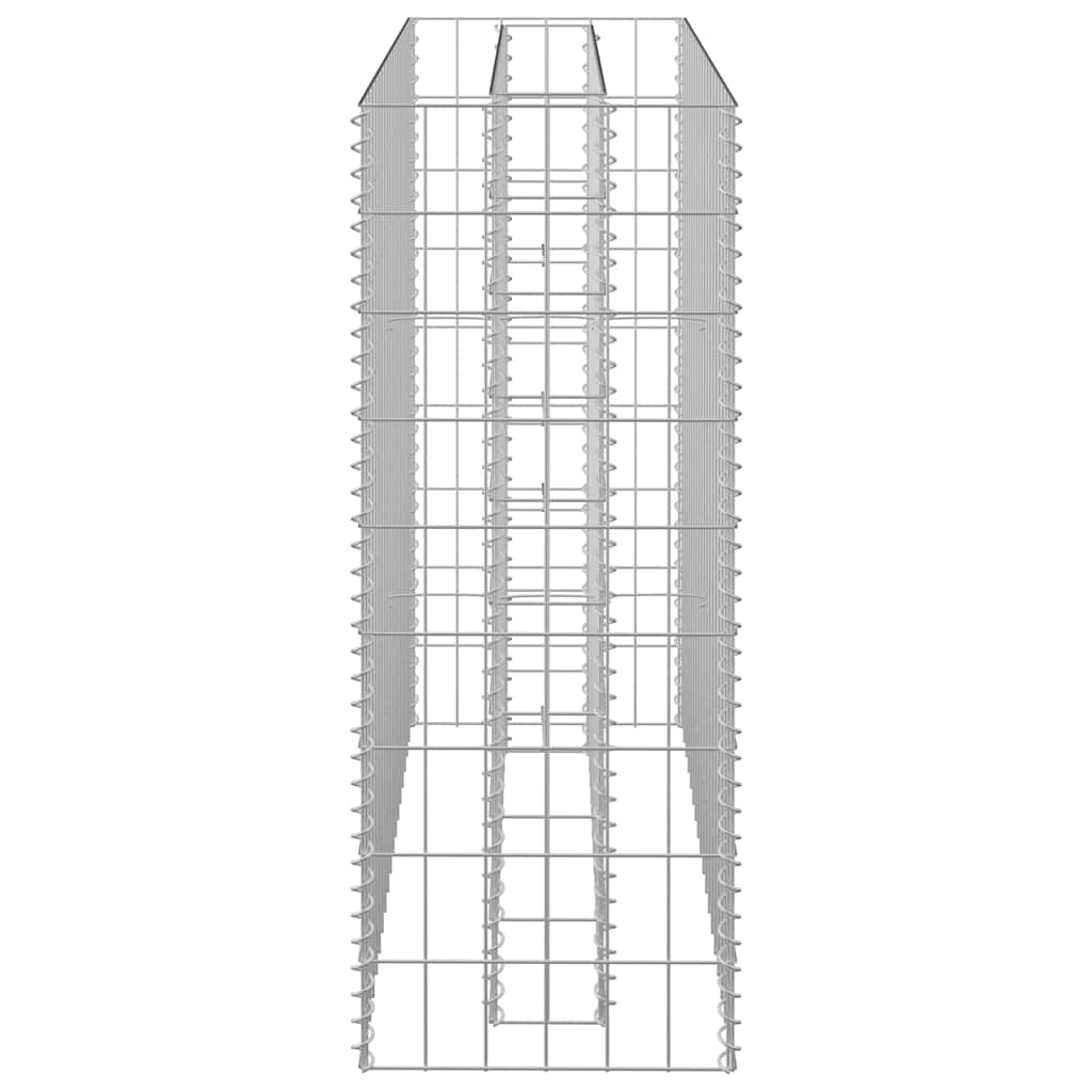 Gabionen-Hochbeet Verzinkter Stahl 90x30x10 cm