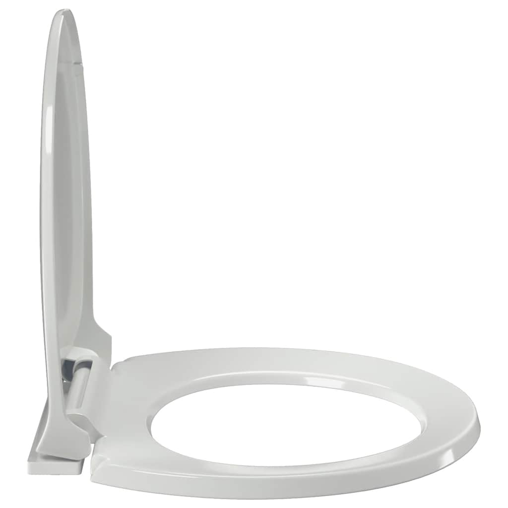 Toilettensitz mit Absenkautomatik Weiß Oval