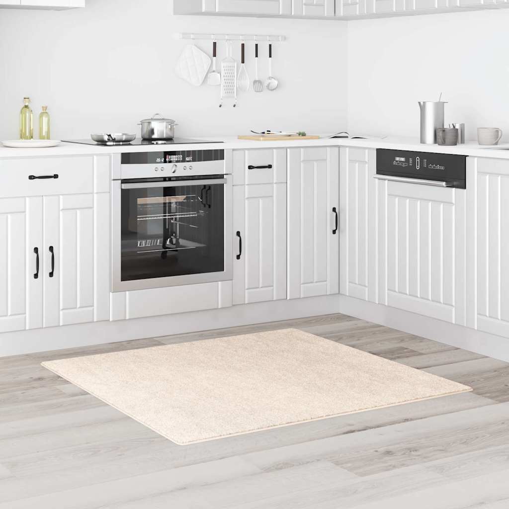 Anti-Rutsch Shaggy Teppich Dunkelgrau 200 x 200 cm PP