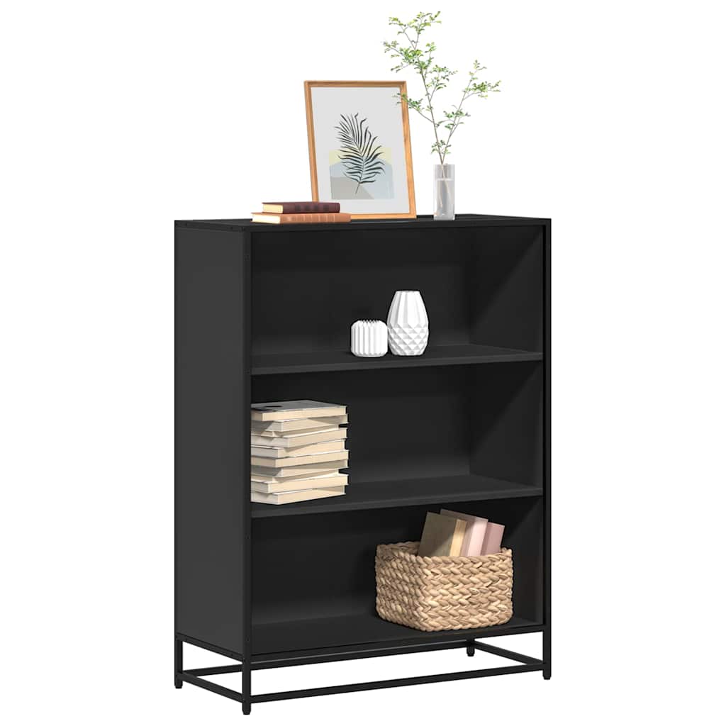Bücherregal Schwarz 60x35x139 cm Holzwerkstoff