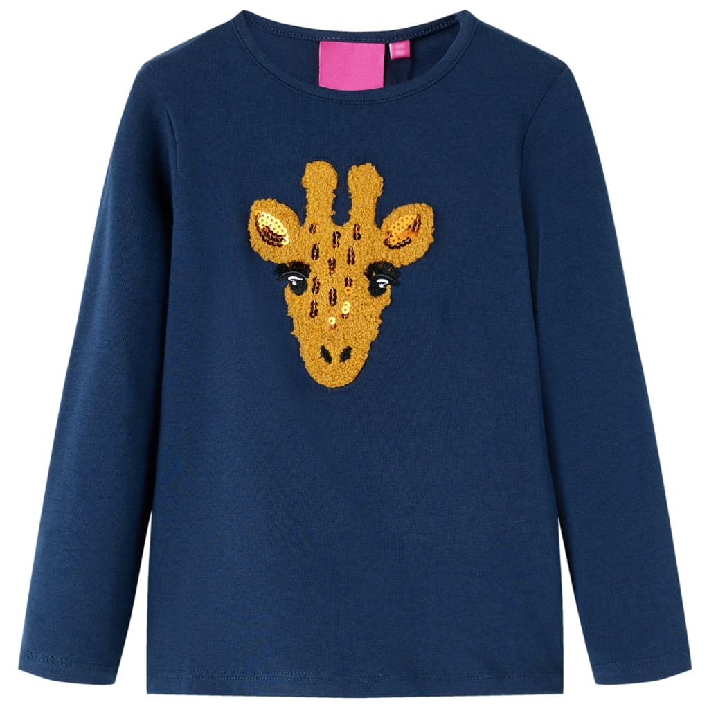 Kinder-Langarmshirt Dunkles Ocker 116