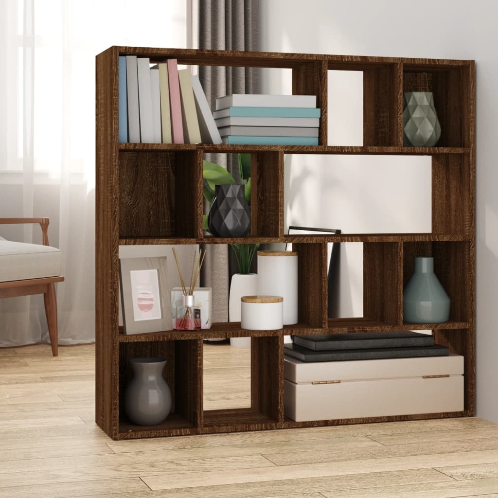 Bücherregal/Raumteiler Weiß 105x24x102 cm