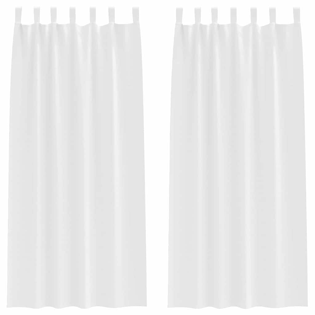 Verdunkelungs-Vorhänge mit Ringen 2 pcs Beige 140 x 140 cm