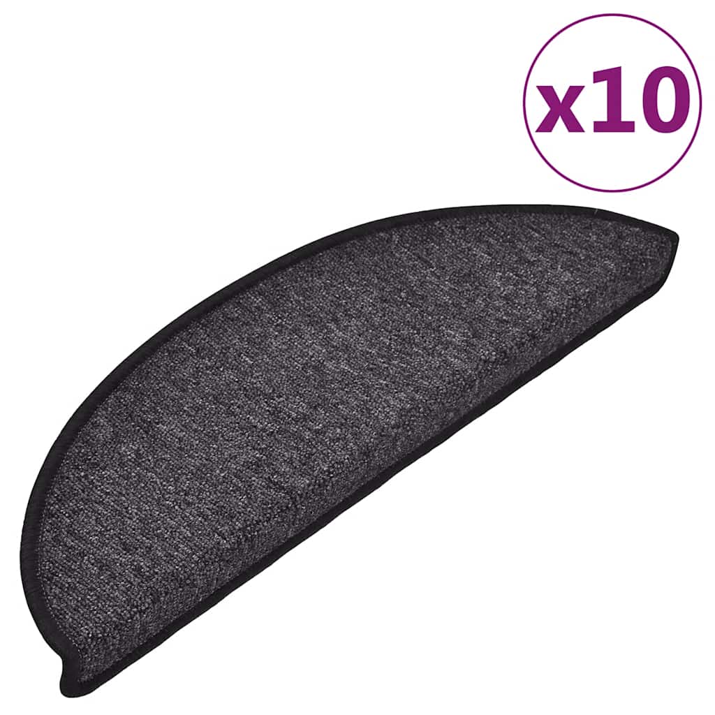 Stufenmatten 15 Stk. 56x17x3 cm Anthrazit Halbrund