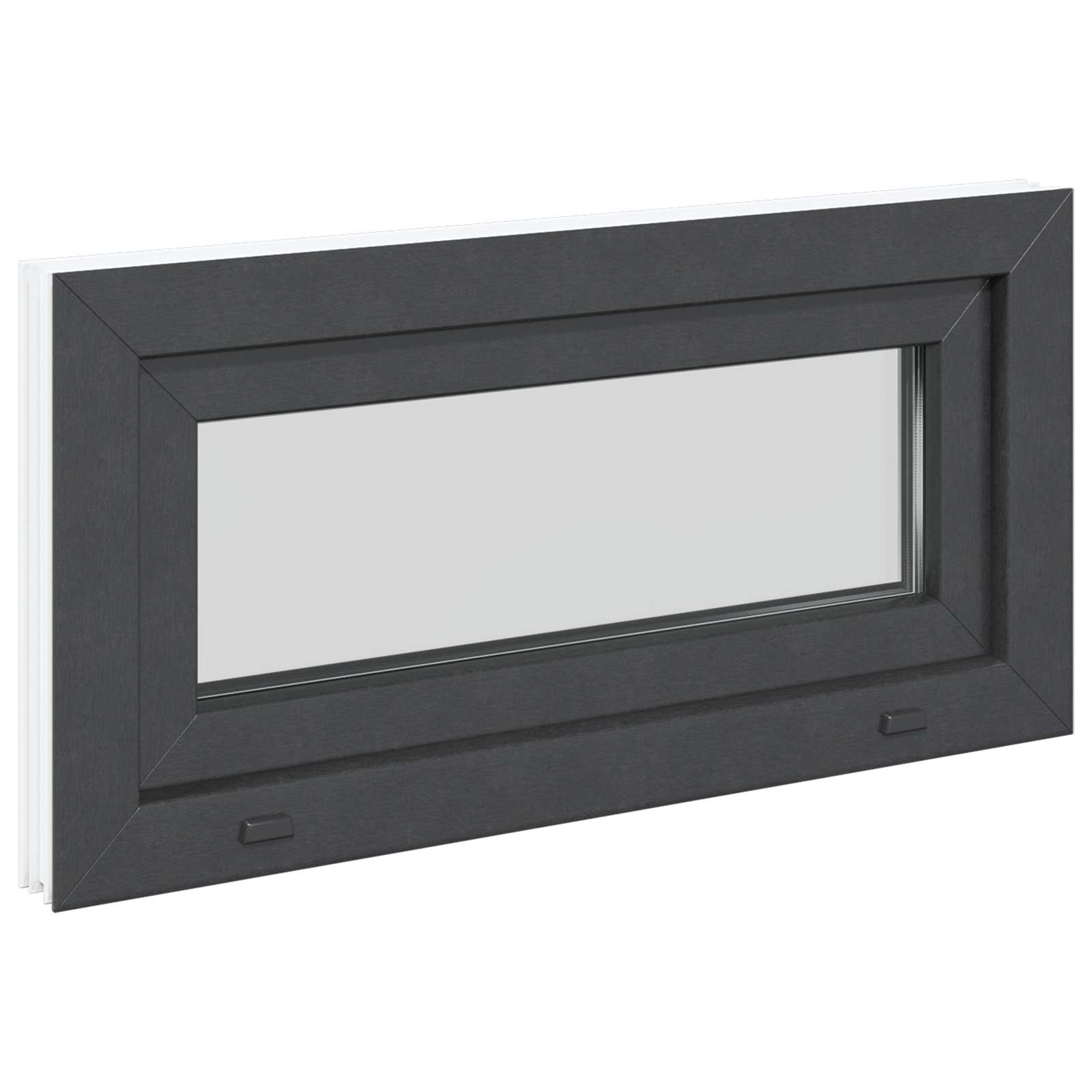 Kellerfenster RISOR 60 x 40 cm PVC und Glas Weiß