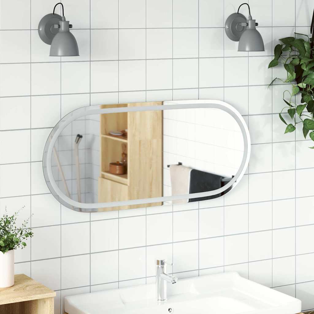 LED-Badspiegel 40x15 cm Oval